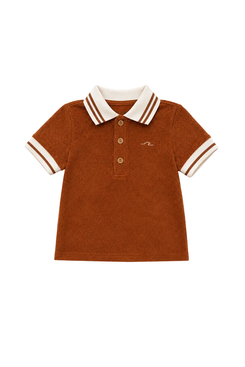 Boys Brown Sugar Bamboo Terry Polo