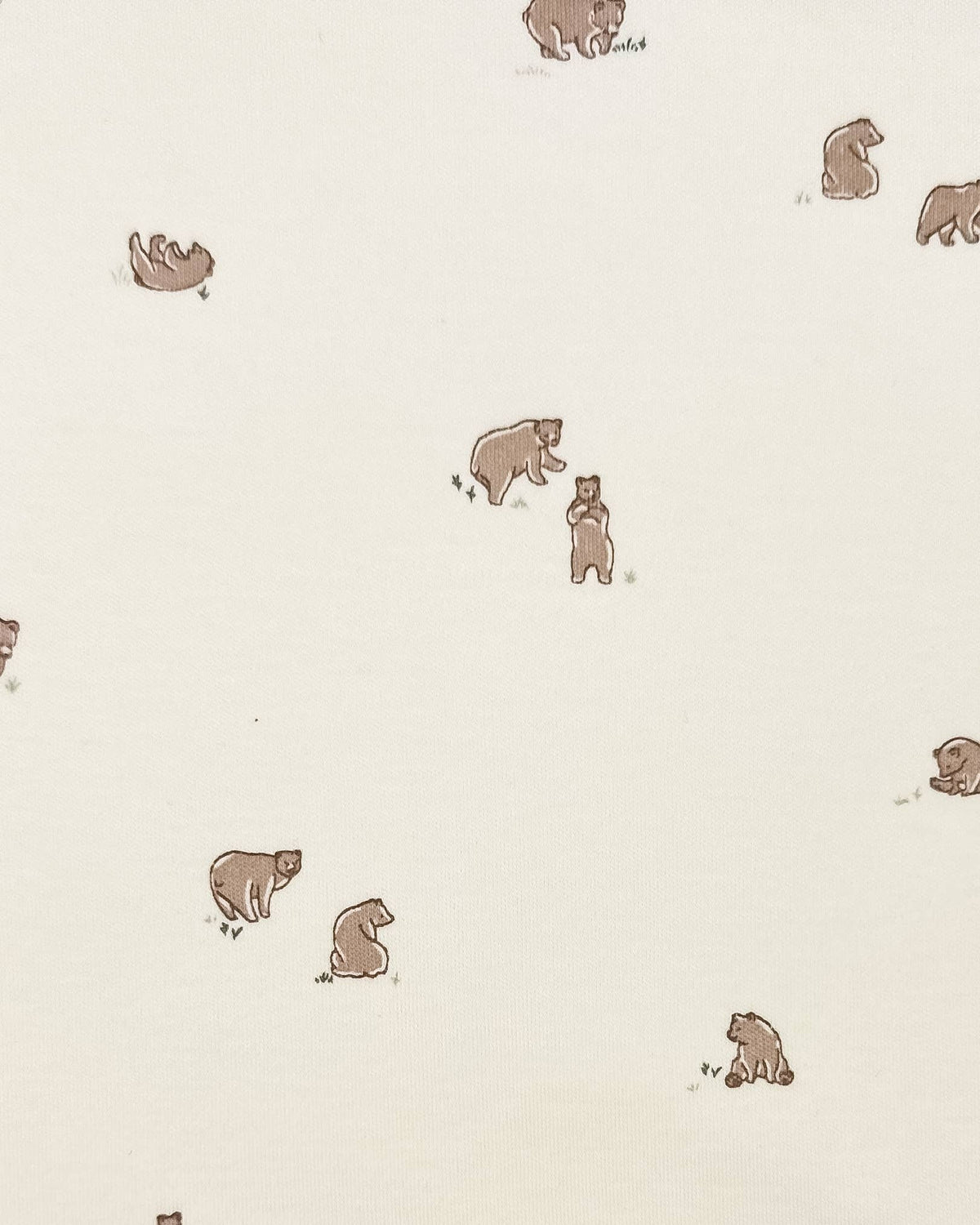 Peyton Zipper Sleeper - Bear / Truffle + Thyme