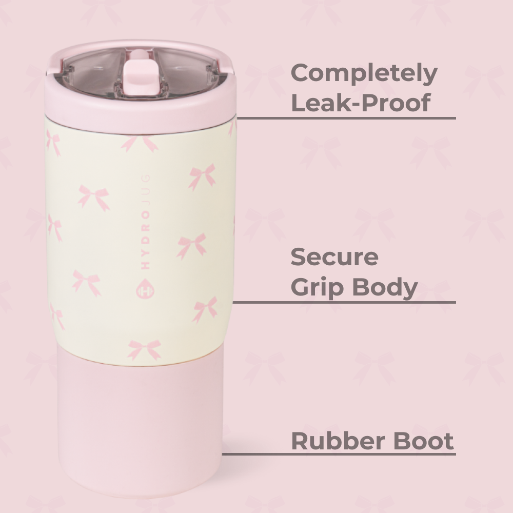 Bows HydroJug 14 oz Sport Kids Water Bottle