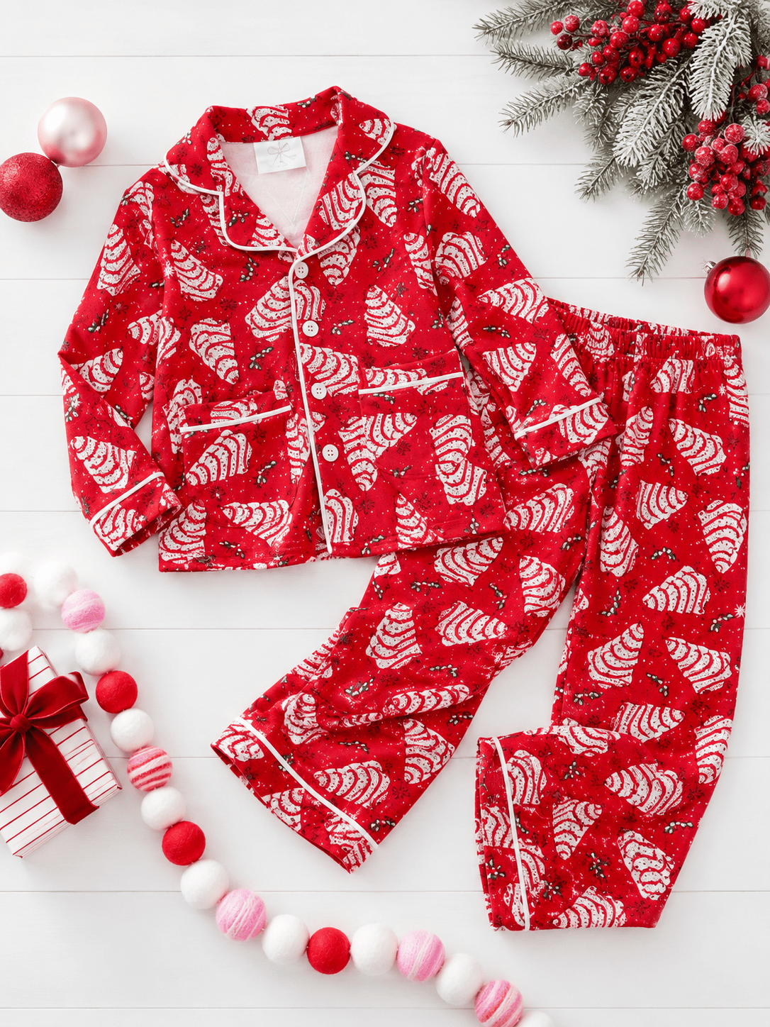 Christmas Tree Cake Pajamas