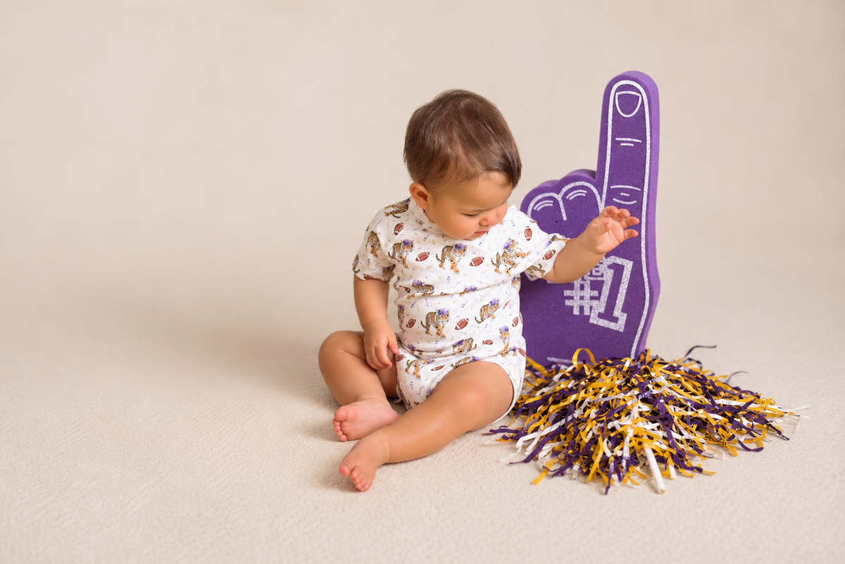 Kickoff in Louisiana Organic Cotton Onesie