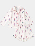 Pink Nutcracker Girls Christmas Pajama Set